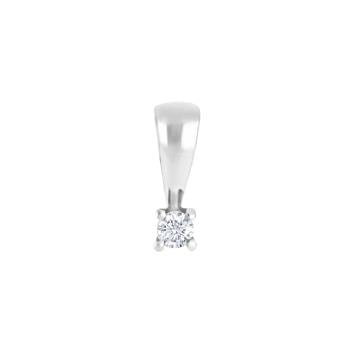 HEART 14kt. hvidguldsvedhæng m/dia 0.05ct W/SI, fra Siersbøl