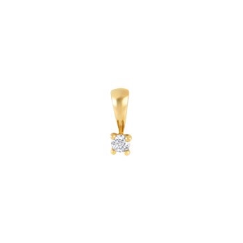 HEART 14kt. guldvedhæng m/dia 0.10ct W/SI, fra Siersbøl