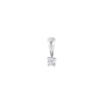 HEART 14kt. hvidguldsvedhæng m/dia 0.10ct W/SI, fra Siersbøl
