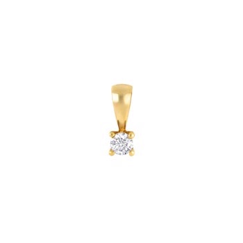 HEART 14kt. guldvedhæng m/dia 0.15ct W/SI, fra Siersbøl