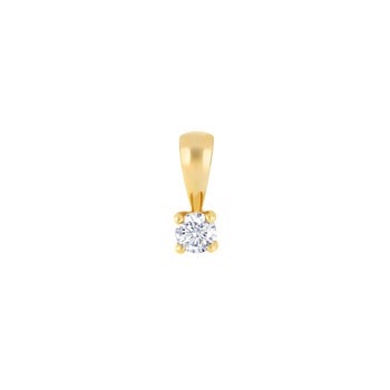 HEART 14kt. guldvedhæng m/dia 0.20ct W/SI, fra Siersbøl