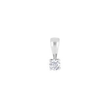 HEART 14kt. hvidguldsvedhæng m/dia 0.20ct W/SI, fra Siersbøl