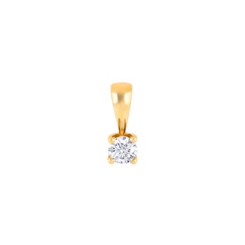 HEART 14kt. guldvedhæng m/dia 0.25ct W/SI, fra Siersbøl