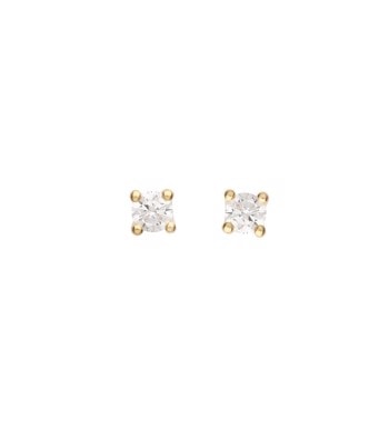 Ørestik 8 kt zirkonia 4-greb 3mm, fra L&G
