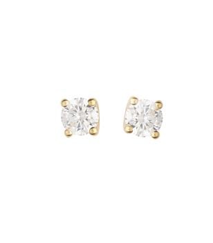 Ørestik 8 karat 4 greb med zirkonia, 5 mm