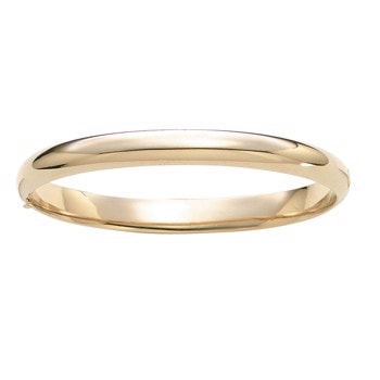 Armring påvalset 14 kt guld Queen Size