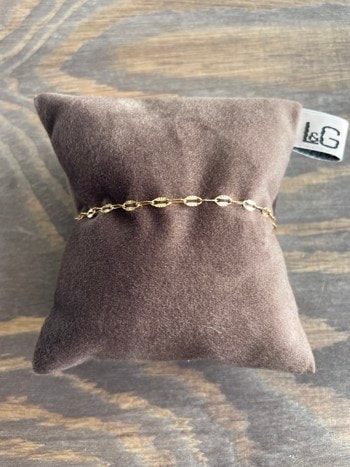 Armbånd sølv forgyldt Flash, fra L&G