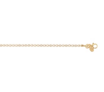 Armbånd sølv forgyldt zirkonia, fra L&G