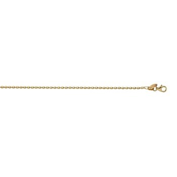 Armbånd sølv forgyldt oliven 17+3cm, fra L&G