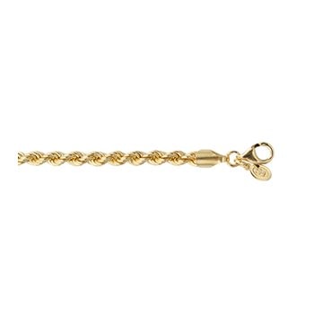 Armbånd sølv forgyldt cordel 19 cm, fra L&G