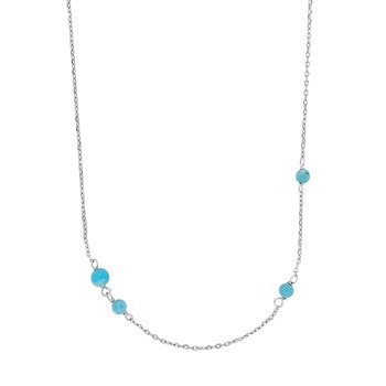 Rhd. Sølv kæde TURQUOISE52, fra Nordahl