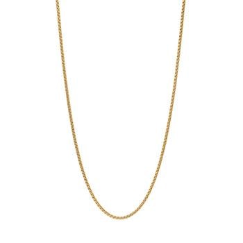 SON kæde stål IP gold, rund venezia 45+5cm, fra Son of Noa