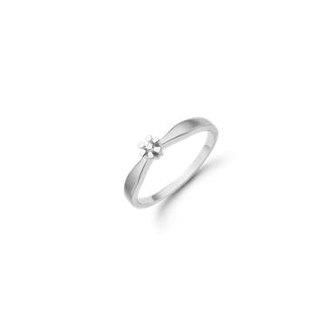 Eternity sølv d.ring  1x0,03ct wsi, fra aagaard