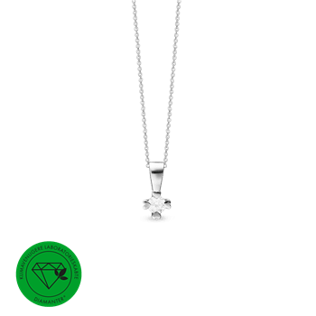 Mary vedh. 8k, hv lg diamant 0,10ct, fra aagaard