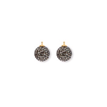 Pavékugle m/cz farve91 m/fg sølv - par, fra Heinzendorff