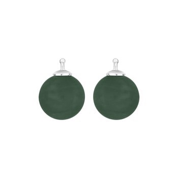 Bøhmisk kvartsglas kugle 12mm m/rh sølv, fra Heinzendorff