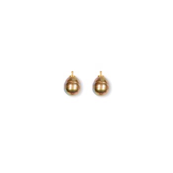 Mallorca perle barok farve72 m/fg sølv - par, fra Heinzendorff