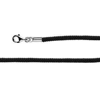 Sort bomuldsrem  925/- karabin45+5cm, fra Bastian Inverun