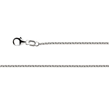 925/- Rund ankerkæde, rho. karabinlås, 1,5mm, 60cm, fra Bastian Inverun