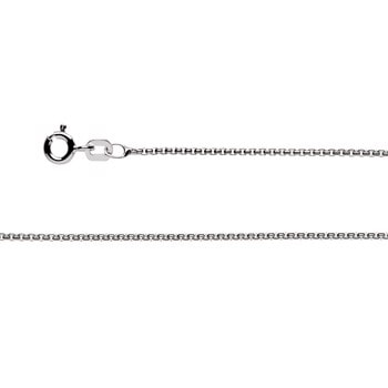 Sterling sølv Venezia-kæde karabin 1,2 mm, 45cm