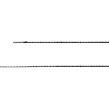 Sterling sølv Omega kæde Tonda bajonetlås 1,2 mm