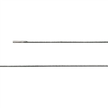 Sterling sølv Omega kæde Tonda bajonetlås 1,2 mm 45cm