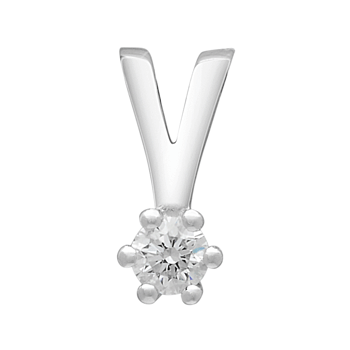 SIERSBØL 14kt. Afrodite hvg. vedhæng m. 0.03ct WSI, fra Siersbøl