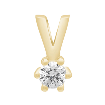 SIERSBØL 14kt. Afrodite guldvedhæng m. 0.15ct WSI, fra Siersbøl