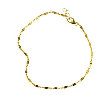 14kt Anker Mirror Armbånd eller Halskæde i 1,9mm bredde 50cm, fra San - Links of Joy
