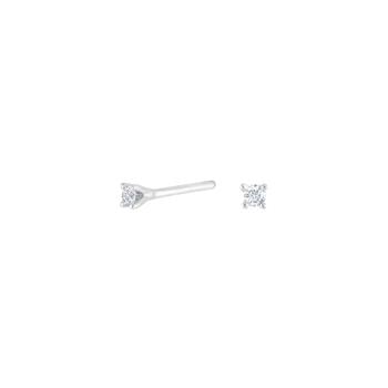 HEART 14kt. hvidguldsørestikker m/dia. 0.06ct W/SI, fra Siersbøl