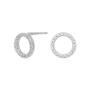 14kt. hvidguldsørestikker m/dia 0.008ct W/PI, fra Siersbøl