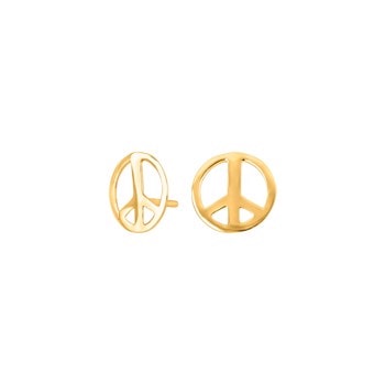 Forg. sølvørestikker peace, fra Noa Kids
