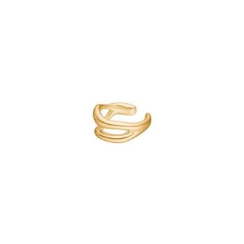 Forgyldt sølv earcuff FLUID52, fra Nordahl