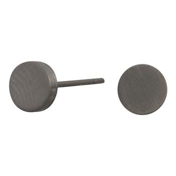 Titanium ørestikker rund matt, fra Siersbøl