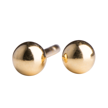 8kt. guldørestikker kugle 6mm, fra Siersbøl