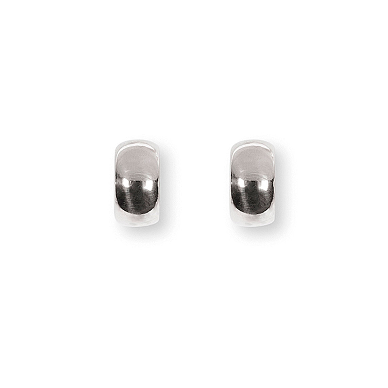 Rhod. sølv system-creoler Lili 15x8mm, fra Heinzendorff