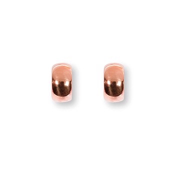 Rosaforg. sølv system-creoler Lili 15x8mm, fra Heinzendorff