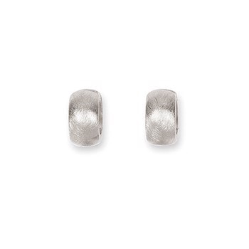 Rhod. sølv mat system-creoler Lili 15x8mm, fra Heinzendorff
