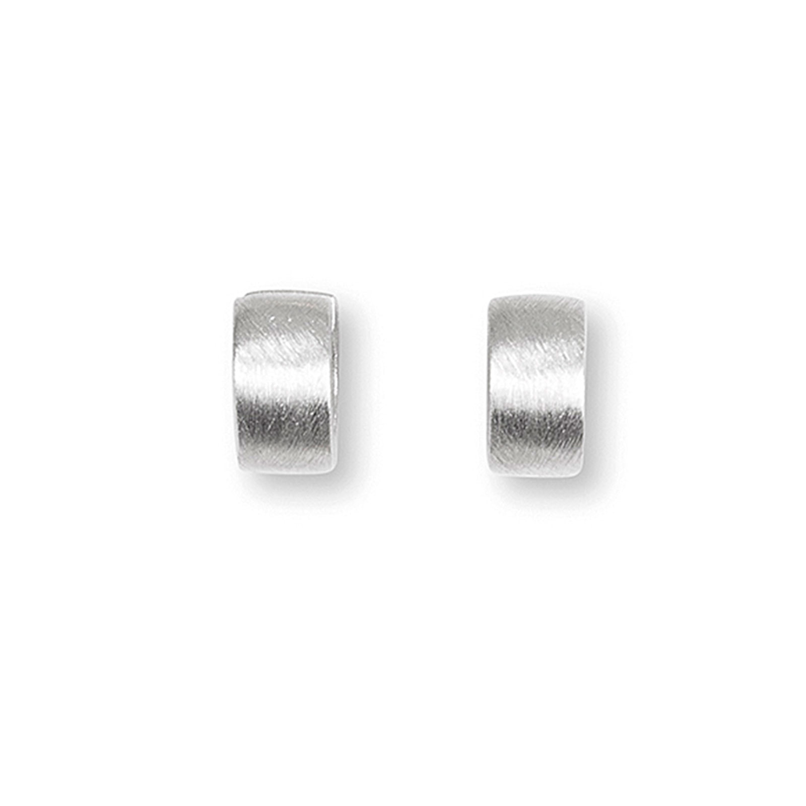 Rhod. sølv mat system-creoler Mila 15x8mm, fra Heinzendorff