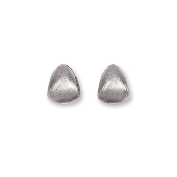 Rhod. sølv mat system-creoler Eva 15x13mm, fra Heinzendorff