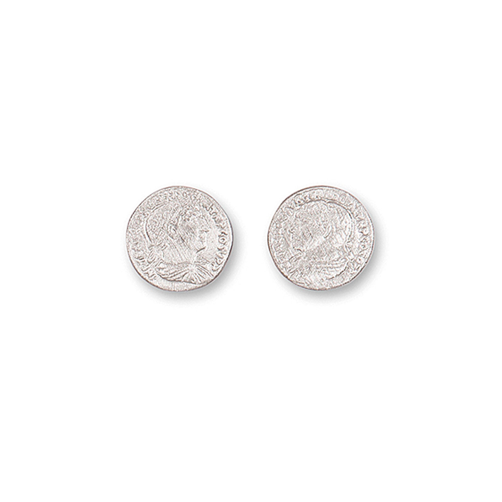 Rhod. sølv mat system-creoler Coco 16x15mm, fra Heinzendorff