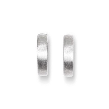 Rhod. sølv mat system-creoler Linda 3,5x16mm, fra Heinzendorff