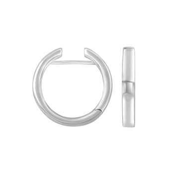 Rhod. sølv system-creoler Bea 3,5x22mm, fra Heinzendorff