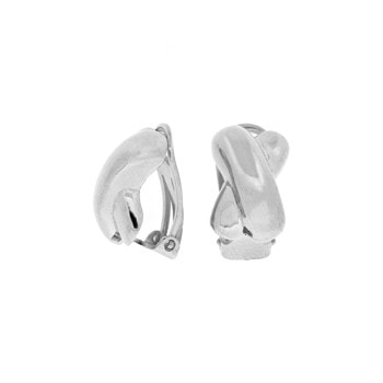 Rhod. sølv clips Mischa 15x9mm, fra Heinzendorff