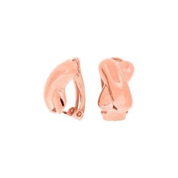 Rosaforg. sølv clips  Mischa 15x9mm, fra Heinzendorff