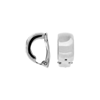 Rhod. Sølv clips Lili 15x8mm, fra Heinzendorff
