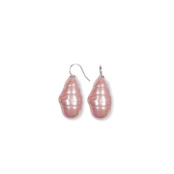 Rhod. sølvøreh. m/Mallorca perle farve13, fra Heinzendorff