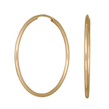 8kt. guldcreoler 32mm, fra Siersbøl