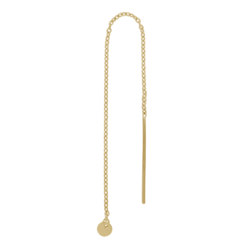 14kt. guldørekæde m/3mm plade PIERCE52 1stk., fra Siersbøl