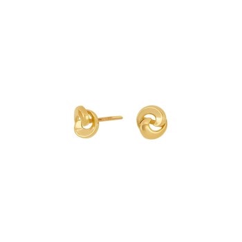 8 karat guldørestikker i knude design,  hos Guldsmykket.dk